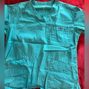 Couture nursing scrub set teal